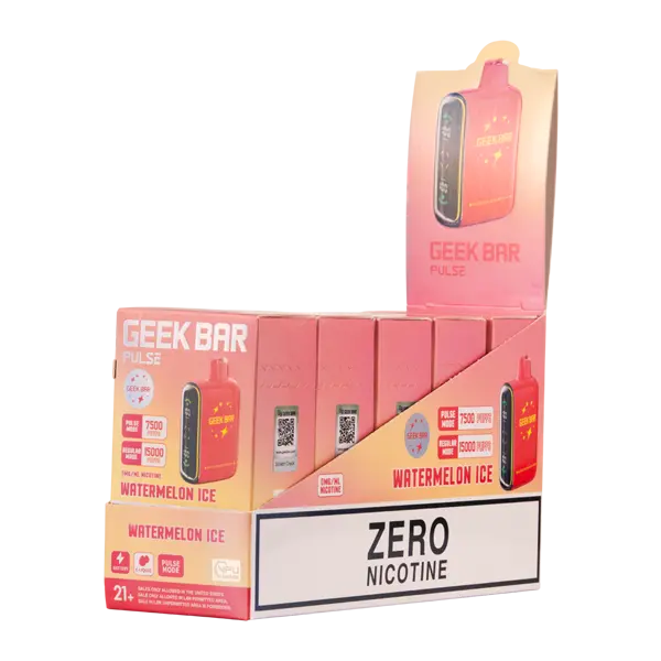 BUY 1 GET 1 FREE Watermelon Ice Geek Bar Pulse (Nicotine-Free) | Vape Amazon India Geek Vape