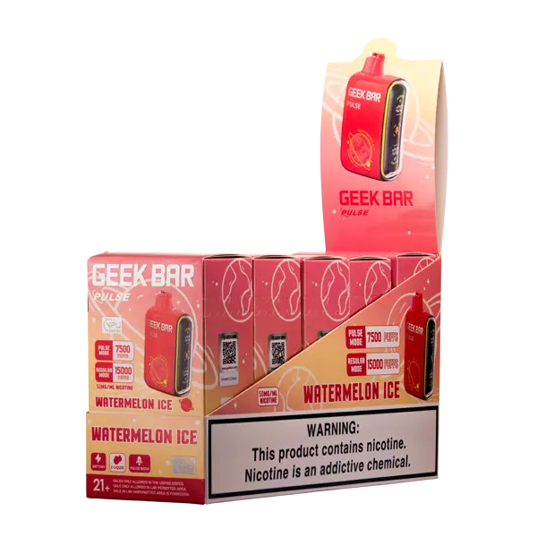 BUY 1 GET 1 FREE Watermelon Ice Geek Bar Pulse | Vape Amazon India Geek Vape