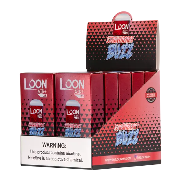 BUY 1 GET 1 FREE Strawberry Ice Loon Air+ | Vape Amazon India Loon