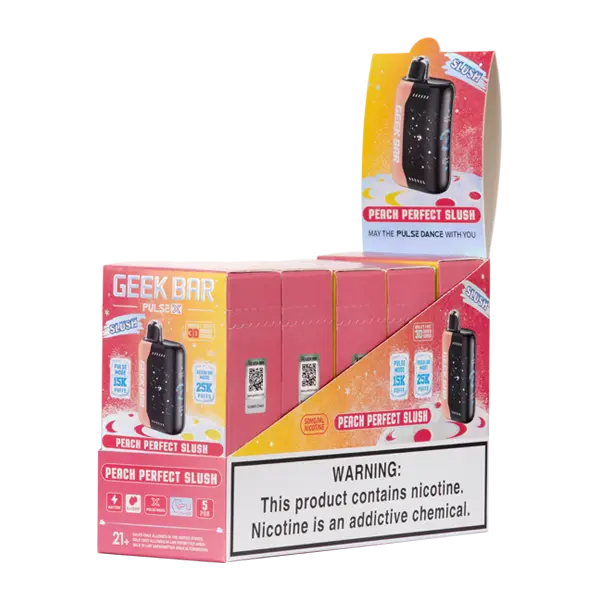 BUY 1 GET 1 FREE Peach Perfect Slush Geek Bar Pulse X 25K Slush Edition | Vape Amazon India Geek Vape