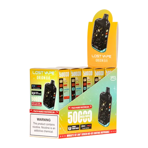 BUY 1 GET 1 FREE Peach Mango Watermelon Orion Bar 50K | Vape Amazon India Lost Vape